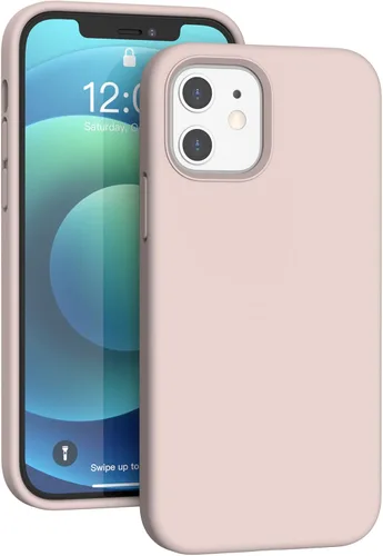 Vista 173 de Funda de silicona líquida compatible con iPhone 12 Pro Max 6.7 pulgadas, funda de gel de protección completa con forro de microfibra, funda