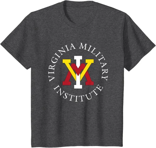 Vista 13 de VMI Keydets Stamp - Camiseta con licencia oficial, Negro