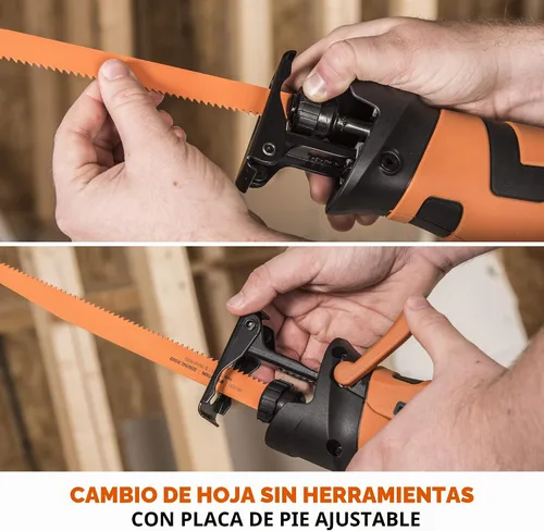 Vista 9 de Evolution Power Tools R230RCP - Sierra de vaivén con 4 cuchillas