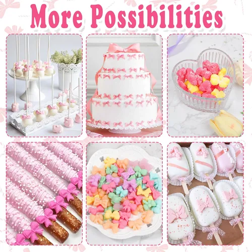 Vista 2 de Webake Moldes de silicona con 6 formas diferentes, molde de 36 cavidades para fondant de chocolate para cupcake, pretzle, cake pop, manualidades