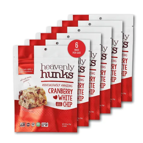 Vista 10 de Heavenly Hunks Soft-Baked Birthday Cake Oat Bites, Gluten Free, Vegan and Made with Real Ingredients