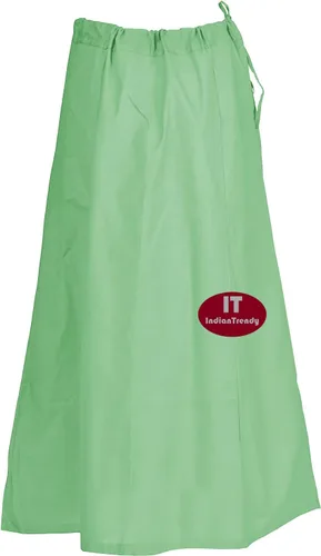 Vista 18 de Indian Trendy Sari Enagua de Algodón Cosida Cintura Ajustable Sari Enagua Forro Falda