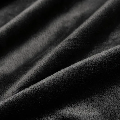 Vista 6 de TONGDADA Weighted Blanket Cover (Black Minky, 48''x72'' Duvet Cover)