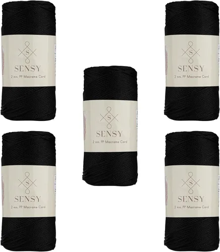 Vista 77 de Sensy Premium 2mm 229.5 metros de cuerda de poliéster 100% cordón de polipropileno Cordón de macramé 2mm Cordón para bolso de crochet Hilo