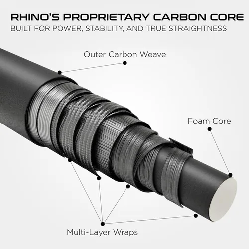 Vista 2 de RHINO Must Pro Carbon Fiber Pool Cue Single Shaft
