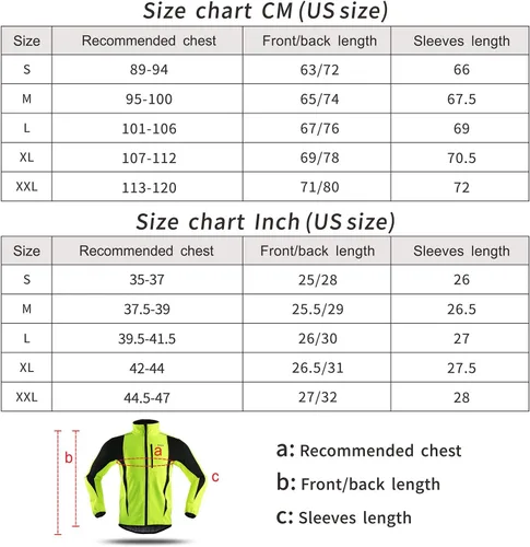 Vista 7 de Chaqueta térmica para ciclismo (tejido Softshell, resistente al viento, impermeable, 15K) de ARSUXEO