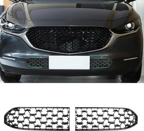 Vista 9 de (2 unidades/juegos) CX5 - Insertos de malla para parrilla frontal Mazda CX-5 KF Accesorios ABS Material Protector de rejilla frontal compatible