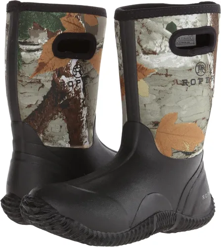 Vista 7 de ROPER Niños Niños Barnyard Negro 10 Pulgadas De Neopreno Granero Pull En Botas Casual Mid Calf - Negro