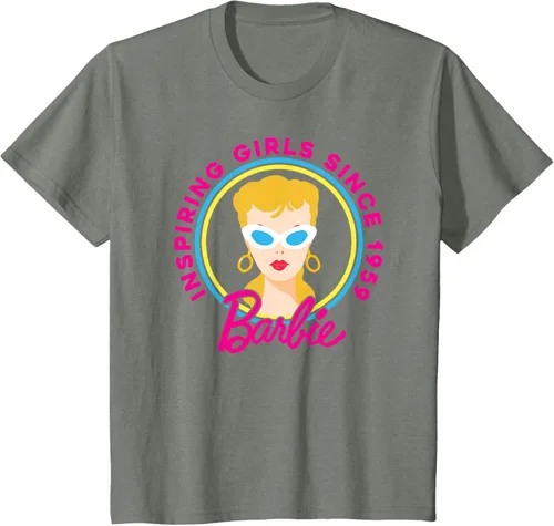 Vista 65 de Barbie - Camiseta inspiradora del 60 aniversario para niñas desde los 59 Negro