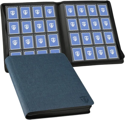 Vista 8 de Carpeta Toploader, Contiene 216 Toploaders, Carpeta de 9 Bolsillos Top Loader con Fundas para Toploaders Rígidos de 3"x4" Fundas Duras, Carpetas Top
