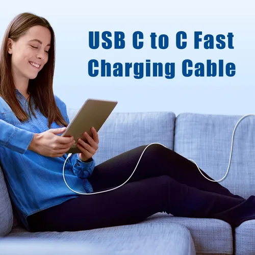 Vista 6 de Cable de carga rápida USB C a C, paquete de 3 [3 pies + 6 pies + 10 pies] cable de carga tipo C a C largo para Apple iPhone 17 Pro Max/17 Pro/16