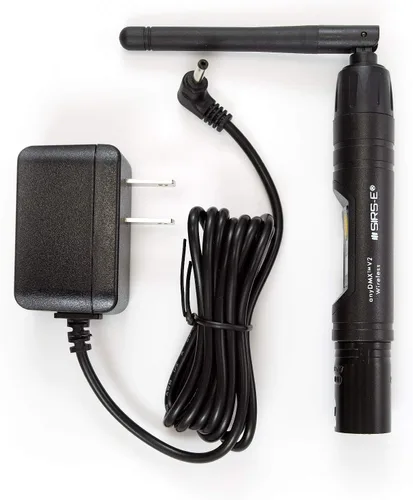 Vista 4 de SIRS-E anyDMX V2 transmisor inalámbrico DMX (transceptor) Control de iluminación DMX512 anyDMX V2 macho 5 pines XLR