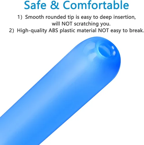 Vista 2 de Jeringas aplicadoras de lubricante lubricante, disparador de tubo lubricante con tapa redondeada suave para hombres, mujeres y parejas