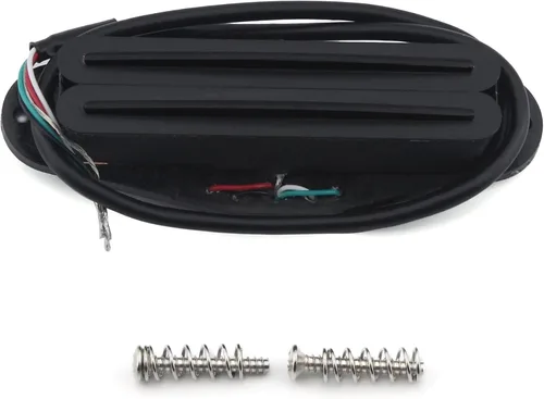 Vista 7 de FLEOR Pastilla de guitarra Humbucker de doble riel caliente con tamaño de bobina simple (12-13K), negra