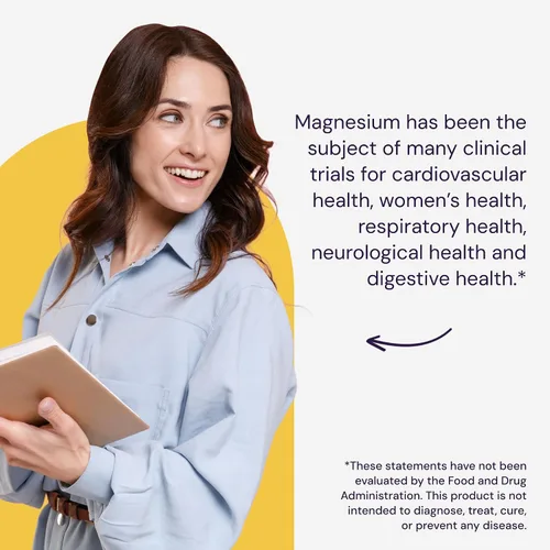 Vista 5 de Healthy Origins Quelato de bisglicinato de magnesio (TRAACS) - Magnesio quelatado para la salud del cerebro y el corazón - Suplemento de magnesio