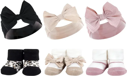 Vista 40 de Hudson Baby Conjunto de regalo de diadema y calcetines para niña