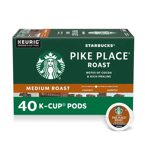 Vista 18 de Starbucks Cápsulas de café K-Cup, café de tostado medio con 2X cafeína mezcla de la casa para cafeteras Keurig, 100% arábica, 6 cajas