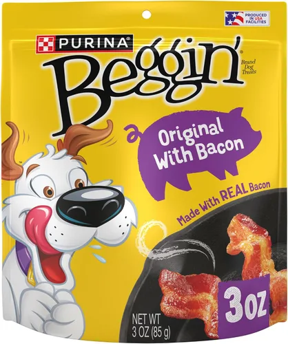 Vista 11 de Purina Beggin' Tiras con Carne Real de Golosinas para Perros con Sabores a Tocino y Carne