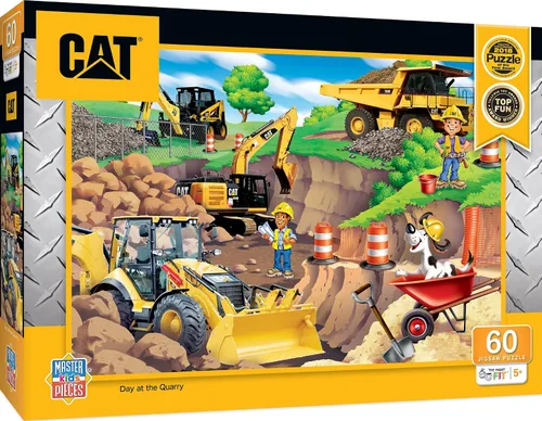 Vista 7 de MasterPieces Caterpillar - Building Time - Rompecabezas de 100 piezas