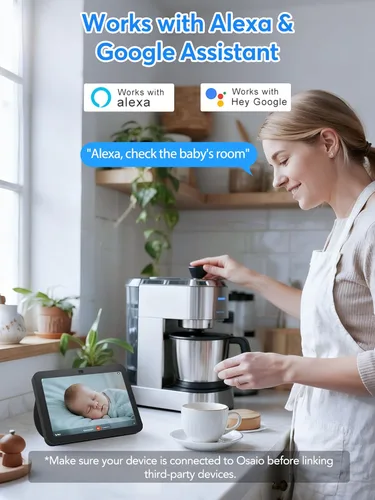 Vista 7 de Cámara de seguridad interior Elelink 2K 3MP, detección de movimiento y sonido, alertas en tiempo real, audio bidireccional, funciona con Alexa