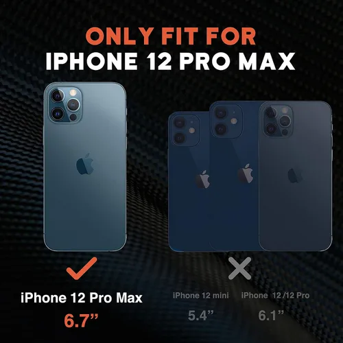 Vista 2 de NTG Funda de teléfono 12 Pro Max, reverso protector fino traslúcido y duro con tope de silicona (violeta)
