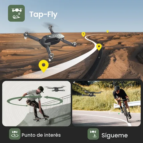 Vista 6 de Holy Stone HS175D Drone GPS con cámara 4K para adultos, menos de 8.78 oz, cuadricóptero RC plegable con retorno automático, vuelo de 46 minutos