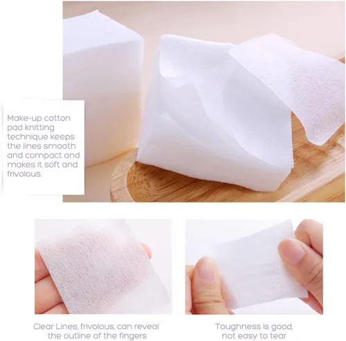 Vista 5 de 1000pcs maquillaje facial suave algodón almohadillas para la cara maquillaje eliminación
