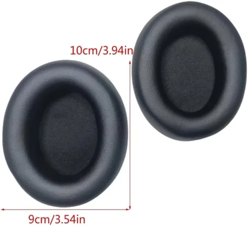 Vista 2 de Almohadillas de repuesto Studio Pro para Beats Studio Pro con cancelación de ruido, funda de espuma suave, orejeras de cuero de proteína, pieza