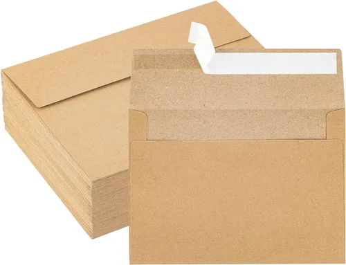 Vista 8 de Paquete de 50 sobres blancos de 5 x 7 pulgadas, A7, sobres para tarjetas, invitaciones y postales