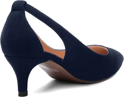 Vista 5 de Zapatos de tacón bajo para mujer, sin cordones, con puntera puntiaguda, de 2.0 in