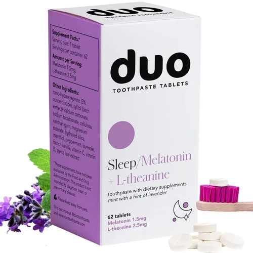 Vista 10 de Pastillas de dentífrico Duo Energy Cafeína + B12 con nanohidroxiapatita (nHa) - Blanqueamiento, remineralización y reducción de la sensibilidad