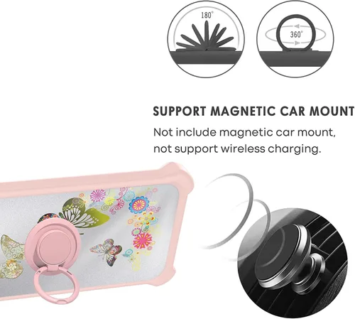 Vista 4 de jioeuinly Funda para Huawei Nova Y71 compatible con Huawei Nova Y71 con protector de pantalla de vidrio templado, policarbonato duro + silicona