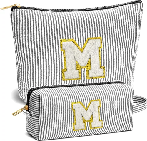 Vista 60 de Set de Bolsos de Maquillaje de Viaje - Bolso Inicial de Aseo de Viaje, Bolso de Cosméticos Portátil Bolso de Maquillaje de Viaje con Artículos Azul