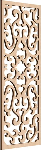 Vista 130 de 9 3/8 pulgadas de ancho x 24 3/8 pulgadas de alto x 1/4 de alto Smithfield paneles de pared de madera con calado, abedul