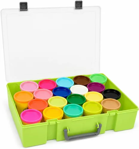 Vista 13 de FULLCASE Case for Play-Doh Modeling Compound 20-Pack Case of Colors 3-Ounce Cans,Storage Box Organizer Container Holds 32-Pack of 1-Ounce Modeling