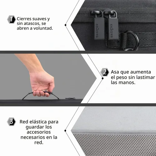 Vista 4 de co2CREA Estuche rígido de viaje para impresora móvil inalámbrica Epson