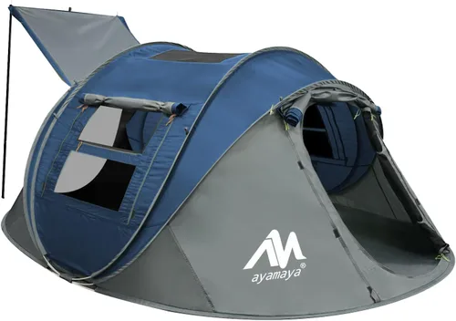 Vista 14 de AYAMAYA Waterproof 4/6 Person Easy Pop Up Tents for Camping with Vestibule