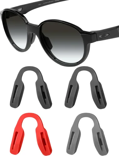 Vista 22 de Mryok Piezas de nariz de repuesto almohadillas de nariz para gafas Oakley Hex Jector OX8032 - Opciones Negro y Negro