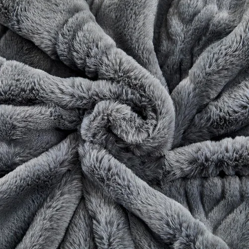 Vista 3 de LGYKUMEG Manta pesada de visón coreano de 10 libras, manta de forro polar de felpa cálida para invierno, sedosa suave y cálida, manta de cama Beige