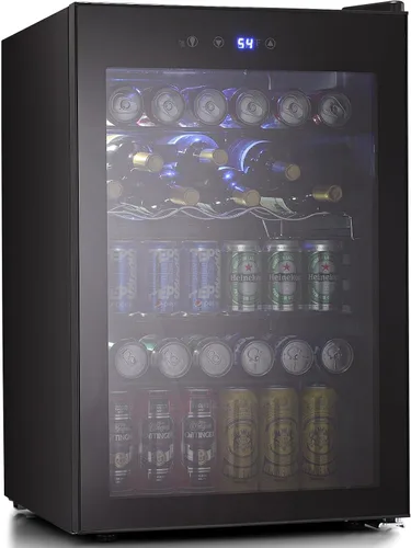 Vista 16 de Antarctic Star Refrigerador de Bebidas Enfriador de 18L, 24 Latas, Mini Refrigerador con Compresor Silencioso, Luz LED, Refrigerador Pequeño