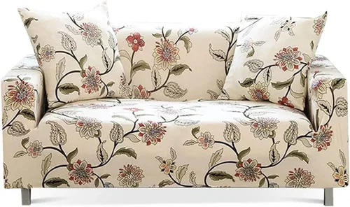Vista 15 de Fundas elásticas para sofá de 1 plaza estampadas, fundas para sillón de 1 plaza universal, de 1 plaza con 1 funda de almohada