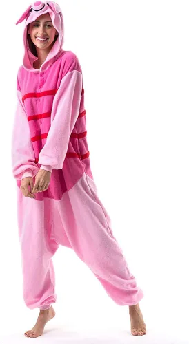 Vista 2 de Beauty Shine Pijama unisex de dibujos animados para adultos, disfraz de Halloween, Navidad, pijamas de felpa para cosplay