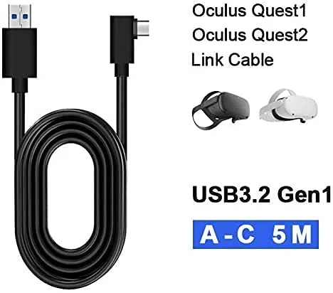Vista 5 de Master Cables Oculus Link - Cable de auriculares de realidad virtual compatible para Quest 2 y Quest