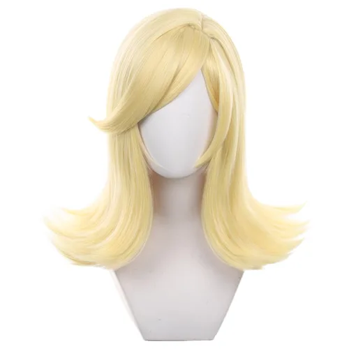 Vista 24 de Peluca de cosplay de pelo corto rizado negro para adultos, pelucas de Halloween para mujeres y hombres