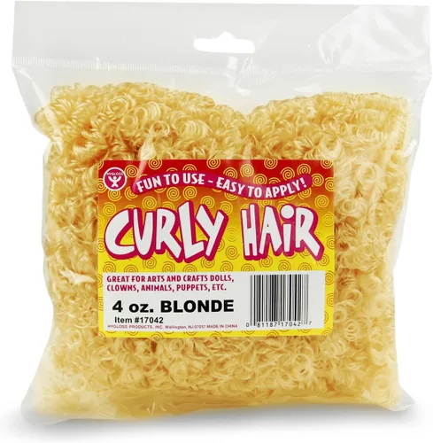 Vista 18 de Hygloss Cabello Rizado de Muñeca de 16 oz para Manualidades Surtido - Cabello Sintético Premium para Hacer Muñecas, Marionetas y Proyectos de Artes