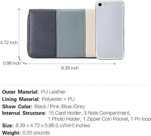 Vista 5 de CLUCI Bolsos de cuero genuino bolso paquetes con las mujeres cartera grande diseñador de cuero cremallera alrededor