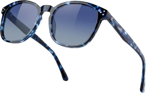 Vista 51 de Gafas de sol polarizadas para mujer con protección UV para mujer, a la moda, grandes sombras con marco de acetato BC2110
