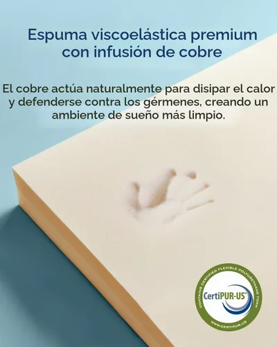 Vista 5 de ViscoSoft - Cubrecolchón de 3 pulgadas de espuma viscoelástica tamaño individual XL, color carbón, cubrecolchón extralargo seleccionado