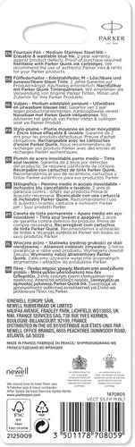 Vista 8 de Pluma estilográfica Parker Vector., Azul
