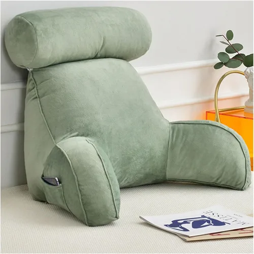 Vista 10 de ZTGL Almohadas de lectura, cómodo cojín de apoyo de espalda, almohada de apoyo lumbar, almohada cómoda para sentarse, ideal como respaldo